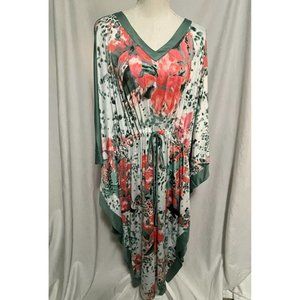 Carole Hockman Floral Print Kimono Robe, XL